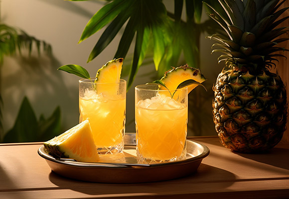 Rezept für Ananas-Rum-Cocktail (2) Grüße aus den Tropen – frische Ananas trifft auf Rum