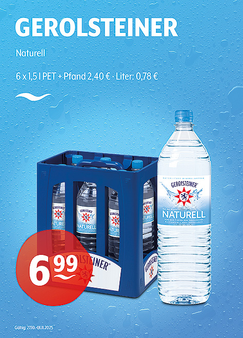 Gerolsteiner Natürliches Mineralwasser