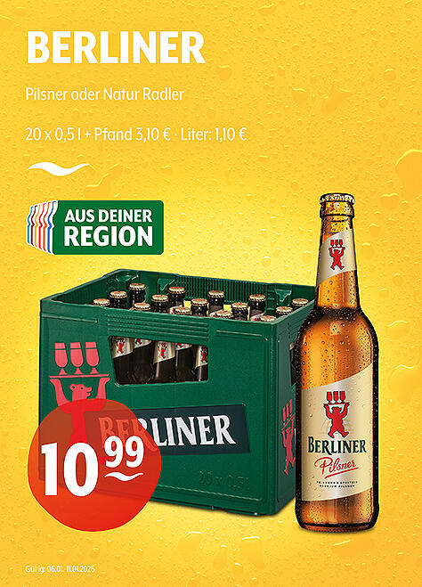 Berliner Pilsner und Natur Radler