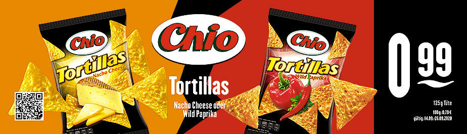 Chio Tortillas Nacho Cheese & Wild Paprika